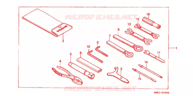 GEREEDSCHAP/ACCUVAK Honda MOTO 400 STEED 1994  NV400CR_IV