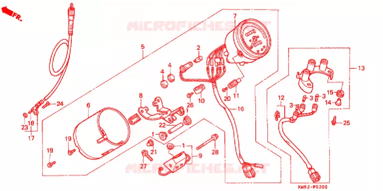 COMBINATIEMETER Honda MOTO 400 STEED 1995  NV400CVS_II