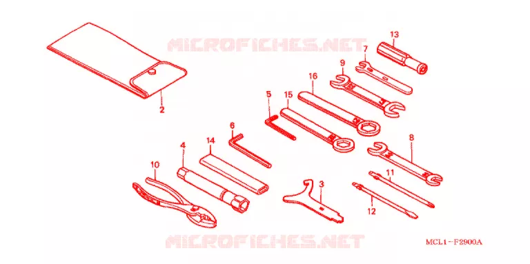 GEREEDSCHAP/ACCUVAK Honda MOTO 400 SHADOW 2002  NV400DC2