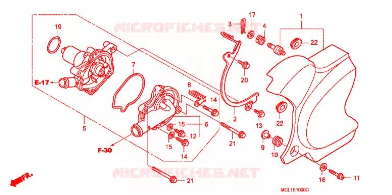WATERPOMP Honda MOTO 400 SHADOW 2002  NV400DC2