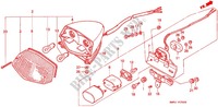 ACHTERLICHT(2) voor Honda STEED 600 VLX Taylor bar handle with speed warning light 1993