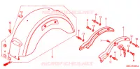 ACHTER STROOMLIJNKAP voor Honda SHADOW 750 1998