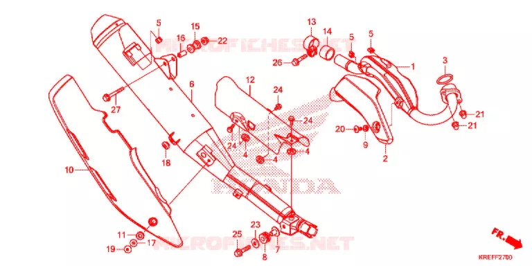 UITLAATDEMPER(2) Honda MOTO 160 NX 2014  NXR160EDDF