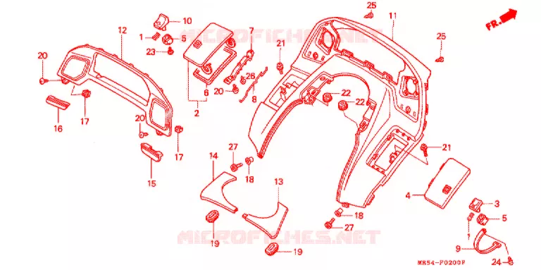 METER PANEEL Honda MOTO 800 PC800 1989  PC800K