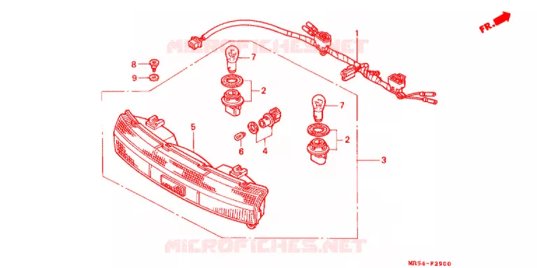 ACHTERLICHT(2) Honda MOTO 800 PC800 1989  PC800K