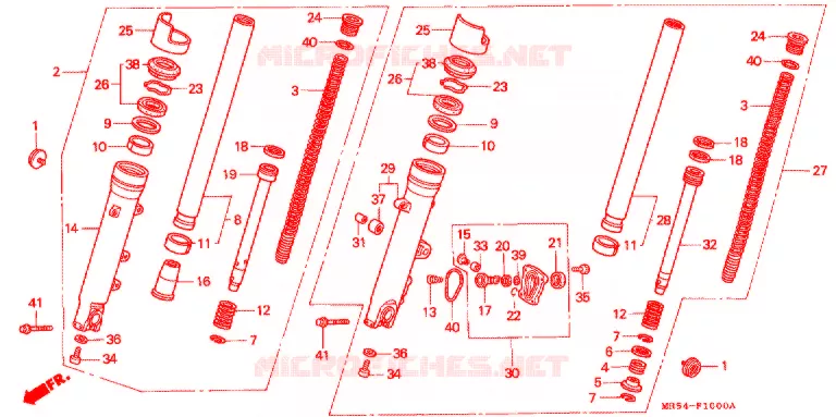 VOOR VORK Honda MOTO 800 PC800 1989  PC800K