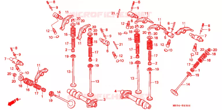 NOKKENAS/KLEP Honda MOTO 800 PC800 1990  PC800L