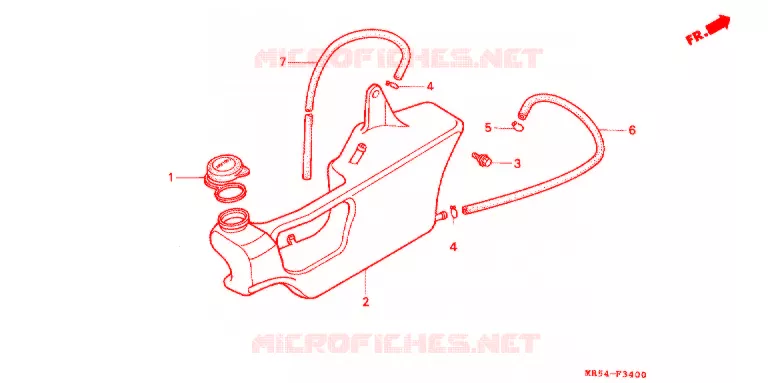 RESERVETANK Honda MOTO 800 PC800 1990  PC800L