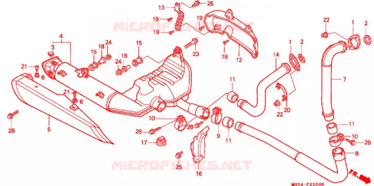 UITLAATDEMPER(2) Honda MOTO 800 PC800 1990  PC800L