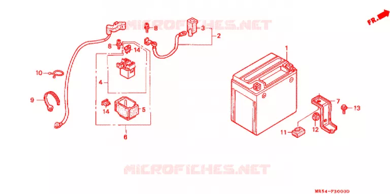 GEREEDSCHAP/ACCUVAK Honda MOTO 800 PC800 1994  PC800R