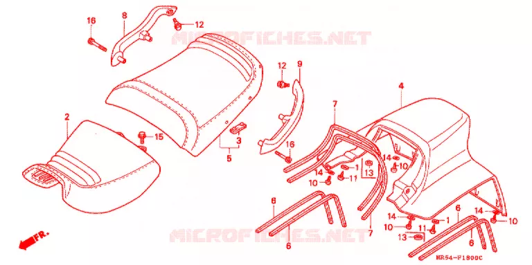 ENKELE ZITTING(2) Honda MOTO 800 PC800 1995  PC800S