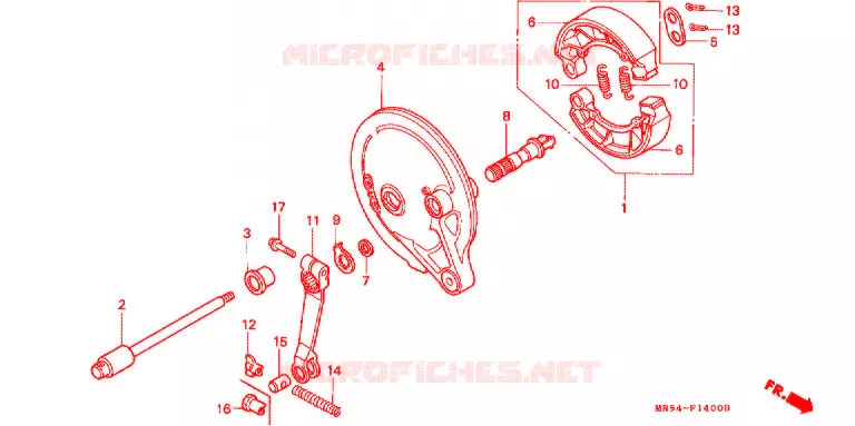 ACHTER REM PANEEL Honda MOTO 800 PC800 1995  PC800S