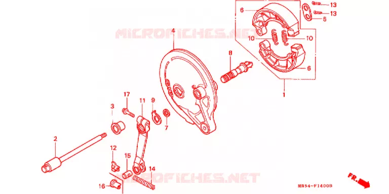 ACHTER REM PANEEL Honda MOTO 800 PC800 1997  PC800V