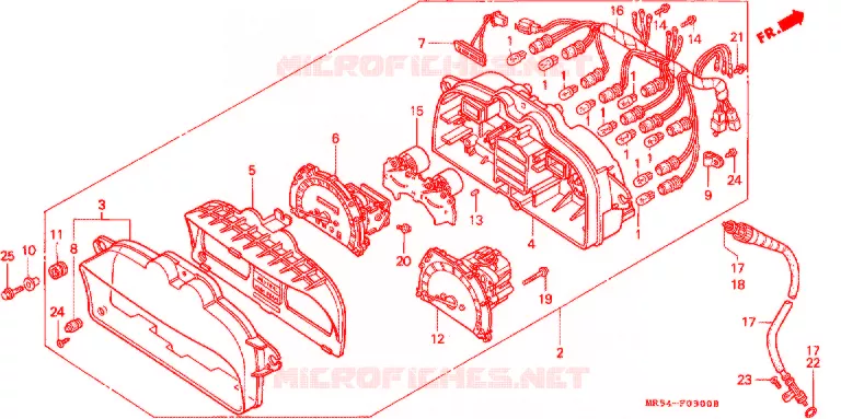 COMBINATIEMETER Honda MOTO 800 PC800 1997  PC800V