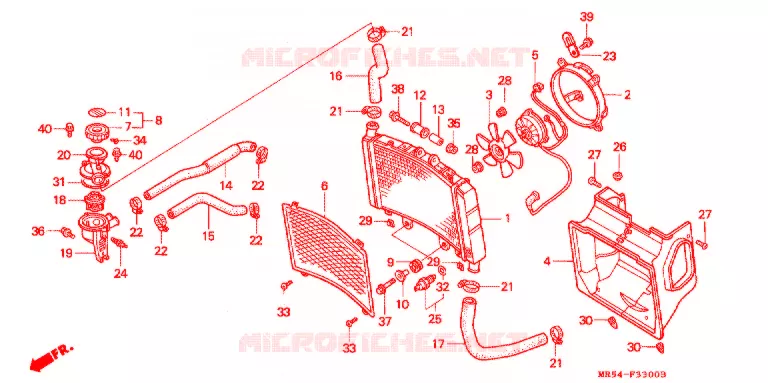 RADIATOR Honda MOTO 800 PC800 1997  PC800V
