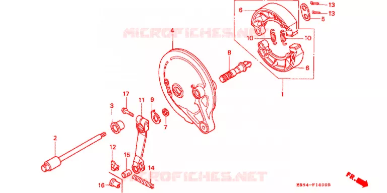 ACHTER REM PANEEL Honda MOTO 800 PC800 1997  PC800V