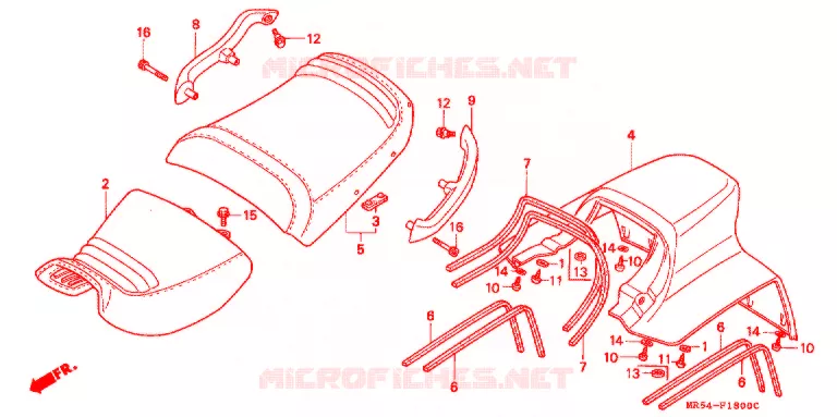 ENKELE ZITTING(2) Honda MOTO 800 PC800 1998  PC800W