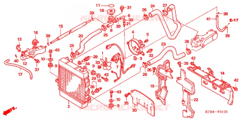 RADIATOR Honda MOTO 250 other-models 2005  PS2505_A