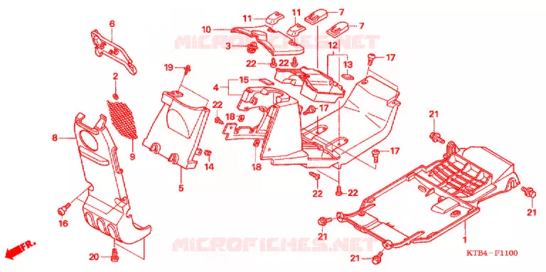 VOORKAP / KONTPANEEL MIDDEN Honda MOTO 250 other-models 2006  PS2506