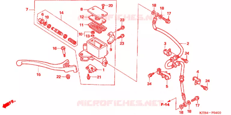 VOORREM HOOFDCILINDER Honda MOTO 250 other-models 2006  PS2506