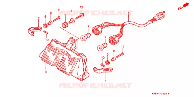 ACHTERLICHT(2) Honda MOTO 400 RVF 1996  RVF400RT