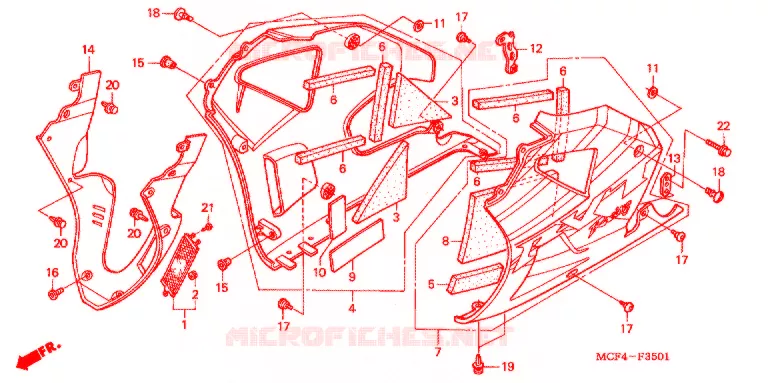 ONDER KAP ('02-'05) Honda MOTO 1000 RC 2003  RVT1000R3