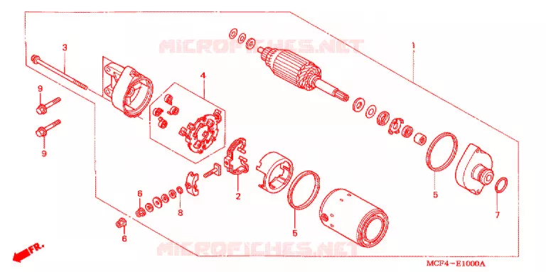 STARTEN MOTOR Honda MOTO 1000 RC 2003  RVT1000R3