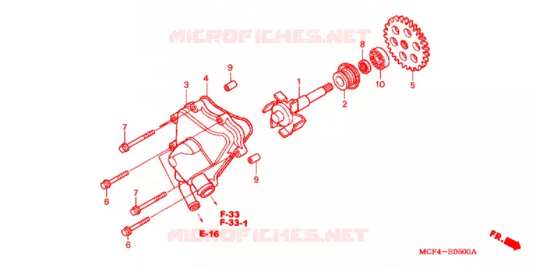 WATERPOMP Honda MOTO 1000 RC 2004  RVT1000R4