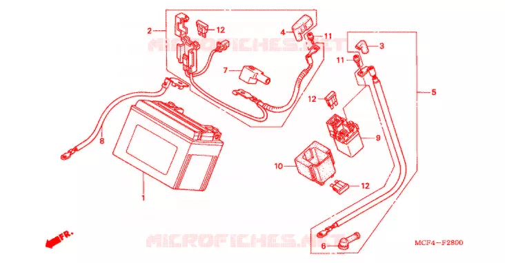 GEREEDSCHAP/ACCUVAK Honda MOTO 1000 RC 2000  RVT1000RY