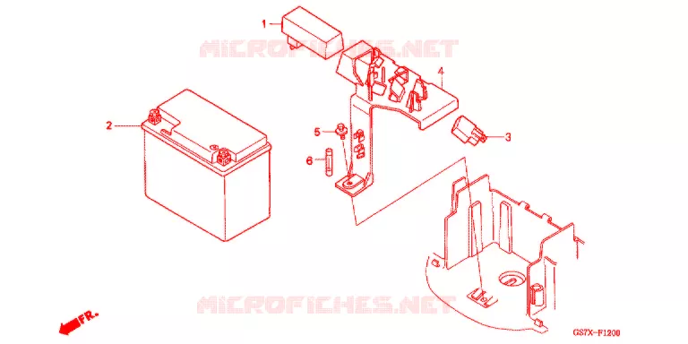 GEREEDSCHAP/ACCUVAK Honda SCOOTER 50 ELITE 2000  SA50PY