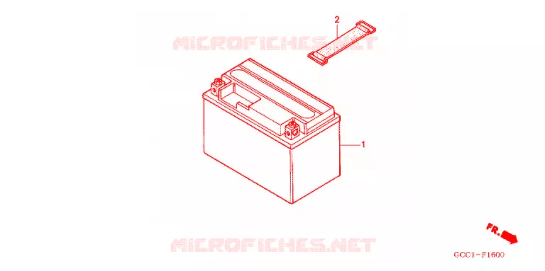GEREEDSCHAP/ACCUVAK Honda SCOOTER 100 SPACY 2005  SCR100WH3