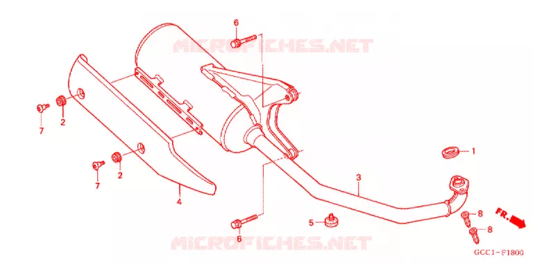 UITLAATDEMPER(2) Honda SCOOTER 100 SPACY 2004  SCR100WH3