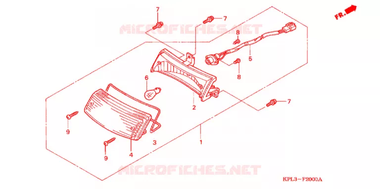 ACHTERLICHT (SCV100CM2) Honda SCOOTER 100 ACTIVA 2003  SCV100CM2