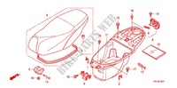 ZITTING/ BAGAGEBOX (SCV1109,B,D,E) voor Honda SCV 110 ACTIVA 2010