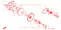 AANDRIJFFACE/ KICKSTARTER SPIL voor Honda 50 LIVE DIO MAGENTA 1994