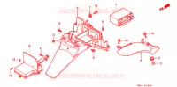 ACCU/ACHTER STROOMLIJNKAP voor Honda 50 LIVE DIO MAGENTA 1994