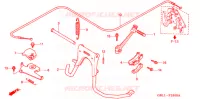 HOOFD STANDAARD/ KICKSTARTER ARM voor Honda 50 LIVE DIO MAGENTA 1994
