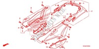 ZIJ AFDEKKING/ACHTER KAP voor Honda ST 1300 ABS RED 2009