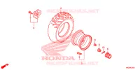 ACHTER WIEL voor Honda FOURTRAX 420 RANCHER 4X4 ES 2014