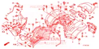 ACHTER STROOMLIJNKAP voor Honda FOURTRAX 420 RANCHER 4X4 FGA 2009