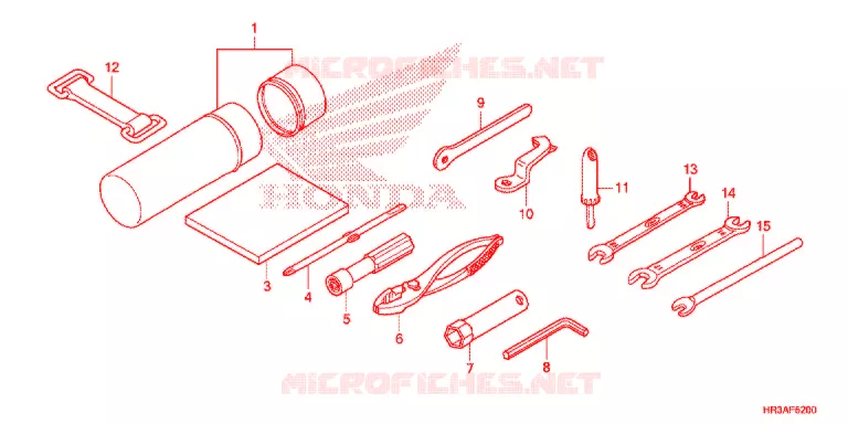 GEREEDSCHAP/ACCUVAK Honda ATV 420 FOURTRAX 2015  TRX420FM1F