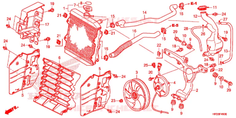 RADIATOR Honda ATV 420 FOURTRAX 2016  TRX420FM1G