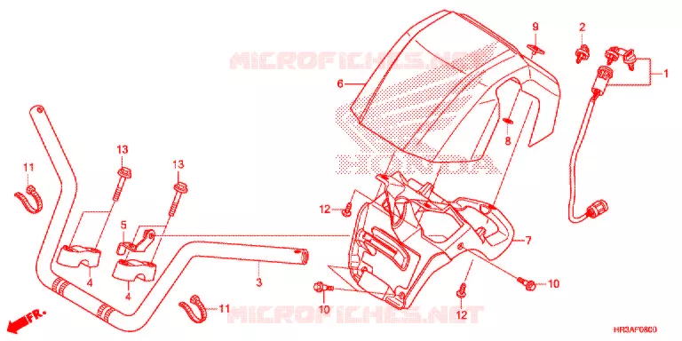HENDEL PIJP Honda ATV 420 FOURTRAX 2015  TRX420FM2F
