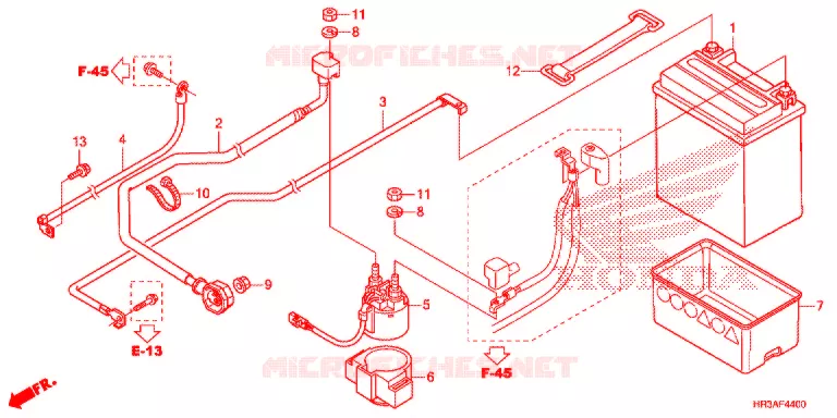 GEREEDSCHAP/ACCUVAK Honda ATV 420 FOURTRAX 2015  TRX420FM2F
