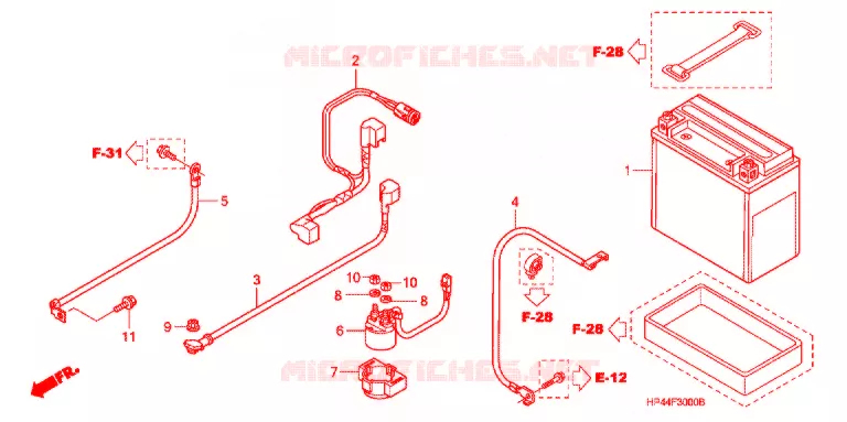 GEREEDSCHAP/ACCUVAK Honda ATV 420 FOURTRAX 2007  TRX420FM7