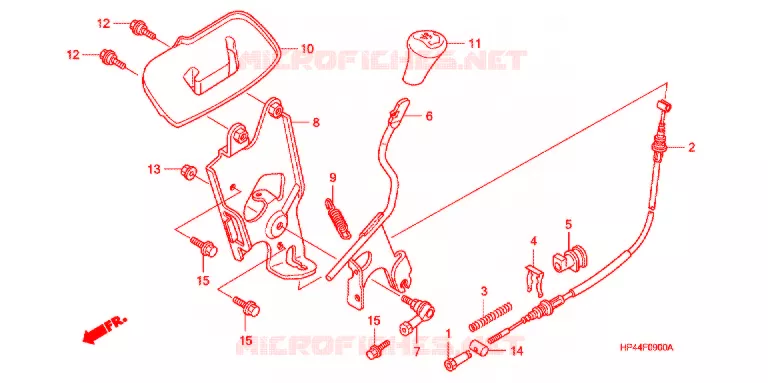 VOORSPATBORD Honda ATV 420 FOURTRAX 2007  TRX420FM7