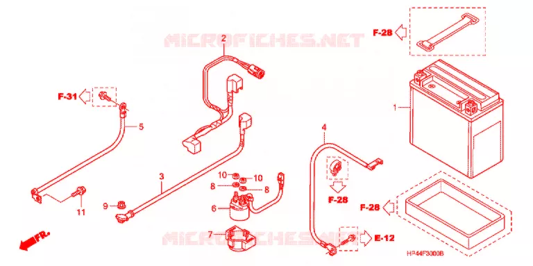 GEREEDSCHAP/ACCUVAK Honda ATV 420 FOURTRAX 2007  TRX420FM7
