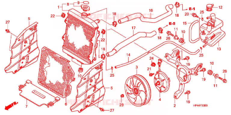 RADIATOR Honda ATV 420 FOURTRAX 2007  TRX420FM7