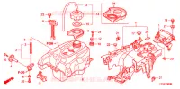 BRANDSTOF TANK voor Honda FOURTRAX 420 RANCHER 4X4 Manual Shift 2008