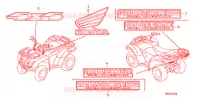 MERK voor Honda FOURTRAX 420 RANCHER 4X4 Manual Shift 2008